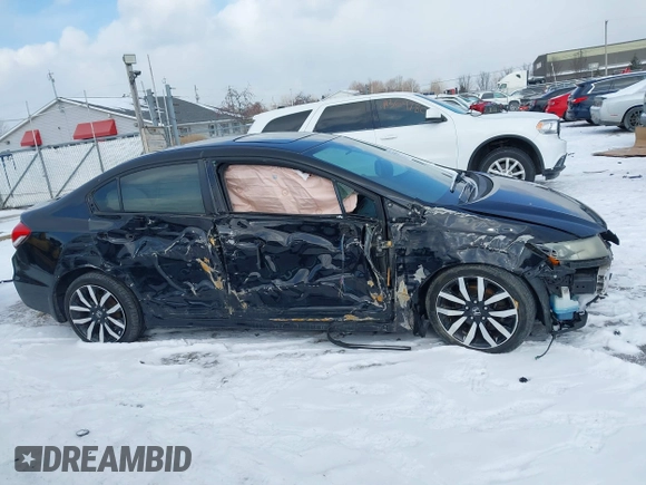 2015 Honda Civic EX-L with VIN 19XFB2F9XFE077383, listed as a IAAI auction lot 41353115 with Not Provided miles and . Bid and sale history available at DreamBid. Image 12.