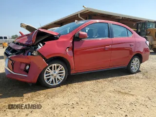 2022 Mitsubishi Mirage G4 ES with VIN ML32FUFJ1NHF06613, listed as a Copart auction lot 48594085 with 24,630 mi miles and Salvage Title. Bid and sale history available at carsss.com. Image 1.