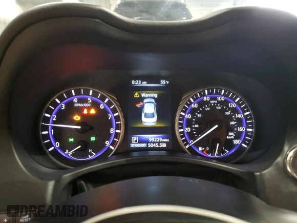 2015 Infiniti Q50 Premium z VIN JN1BV7AR2FM419987, wystawiony jako Copart lot #57813825 z przebiegiem 99 229 mil mil oraz Nie do naprawy. Historia ofert i sprzedaży dostępna na DreamBid. Obrazek 9.