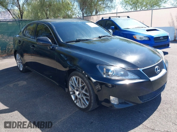 2007 Lexus IS 350 with VIN JTHBE262375016073, listed as a IAAI auction lot 42783244 with 213,175 mi miles and . Bid and sale history available at DreamBid. Image 1.