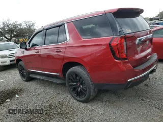 2023 GMC Yukon SLT with VIN 1GKS2BKD5PR410284, listed as a Copart auction lot 49705495 with 7,045 mi miles and Salvage Title. Bid and sale history available at carsss.com. Image 2.