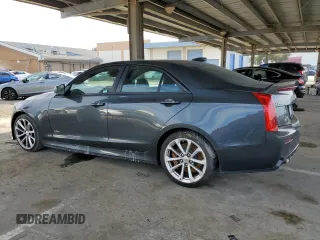 2018 Cadillac ATS-V with VIN 1G6AL5SY4J0134414, listed as a Copart auction lot 46514195 with 46,634 mi miles and Salvage Title. Bid and sale history available at carsss.com. Image 2.