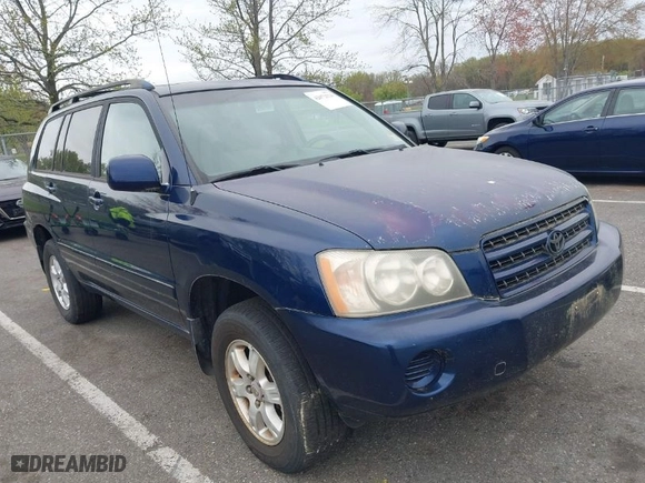 2002 Toyota Highlander with VIN JTEHF21A120059187, listed as a IAAI auction lot 42072524 with 232,576 mi miles. Bid and sale history available at carsss.com. Image 1.