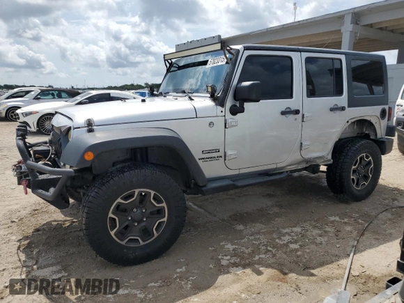 2012 Jeep Wrangler Unlimited Sport z VIN 1C4BJWDG8CL220960, wystawiony jako Copart lot #57823315 z przebiegiem 177 541 mil mil oraz Szkoda całkowita • Salvage title. Historia ofert i sprzedaży dostępna na DreamBid. Obrazek 1.
