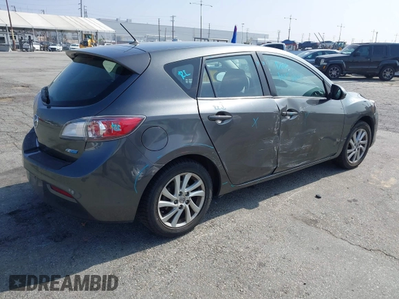 2012 Mazda Mazda3 i Touring with VIN JM1BL1L89C1676291, listed as a IAAI auction lot 42087895 with 61,805 mi miles. Bid and sale history available at carsss.com. Image 4.