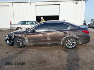 2014 Infiniti Q50 Premium with VIN JN1BV7AR1EM704808, listed as a IAAI auction lot 41854249 with 78,482 mi miles and . Bid and sale history available at DreamBid. Image 15.