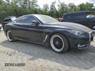 2017 Infiniti Q60 Premium with VIN JN1EV7EL1HM550172, listed as a Copart auction lot 60132375 with 110,704 mi miles and Salvage title. Bid and sale history available at DreamBid. Image 4.
