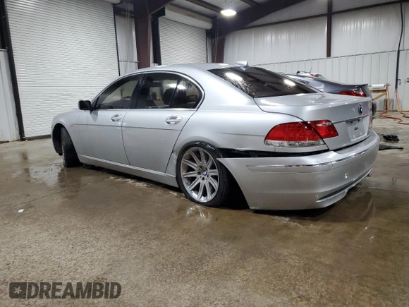 2006 BMW 7 Series 750i with VIN WBAHL83526DT07183, listed as a Copart auction lot 53257635 with 78,997 mi miles and Salvage title. Bid and sale history available at DreamBid. Image 2.