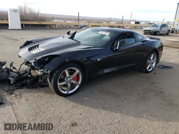 2014 Chevrolet Corvette 3LT with VIN 1G1YF2D70E5105421, listed as a Copart auction lot 45917005 with 94,130 mi miles and Salvage title. Bid and sale history available at DreamBid. Image 1.