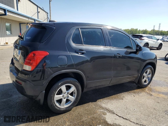 2016 Chevrolet Trax LS with VIN KL7CJNSBXGB722478, listed as a Copart auction lot 52825205 with 103,711 mi miles and Clean Title. Bid and sale history available at carsss.com. Image 3.