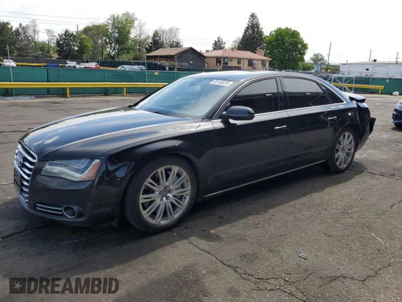2014 Audi A8 4.0T с VIN WAUR2AFD7EN005348, выставлен на аукционе Copart как лот 58156975 с пробегом 102 754 миль миль и Списание • Salvage title. История ставок и продаж доступна на DreamBid. Изображение 1.