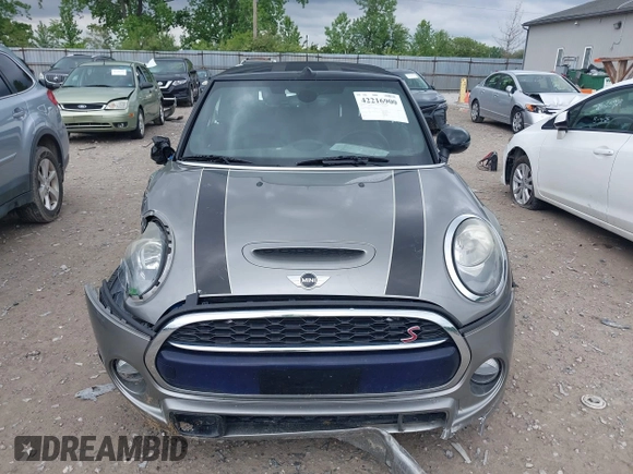 2017 MINI Convertible Cooper S with VIN WMWWG9C34H3C81035, listed as a IAAI auction lot 42216900 with 61,996 mi miles and . Bid and sale history available at DreamBid. Image 12.
