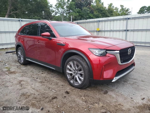 2024 Mazda CX-90 3.3 Turbo Premium with VIN JM3KKDHD6R1118599, listed as a Copart auction lot 67253684 with 12,803 mi miles and Salvage Title. Bid and sale history available at carsss.com. Image 4.