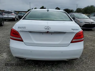 2014 Hyundai Equus Ultimate z VIN KMHGH4JH1EU084957, wystawiony jako Copart lot #73752994 z przebiegiem Nie podano mil oraz Nie do naprawy. Historia ofert i sprzedaży dostępna na DreamBid. Obrazek 6.