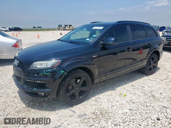 2015 Audi Q7 S line Prestige with VIN WA1DGAFE1FD032439, listed as a Copart auction lot 59705535 with 78,438 mi miles and Salvage title. Bid and sale history available at DreamBid. Image 1.