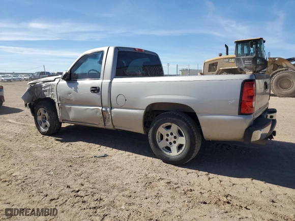 2006 Chevrolet Silverado 1500 LS with VIN 1GCEC14V36Z302296, listed as a Copart auction lot 43578885 with 206,902 mi miles and Salvage Title. Bid and sale history available at carsss.com. Image 2.