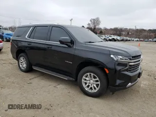 2022 Chevrolet Tahoe LT with VIN 1GNSKNKD4NR256426, listed as a Copart auction lot 48668185 with Not provided miles and Salvage title. Bid and sale history available at DreamBid. Image 4.