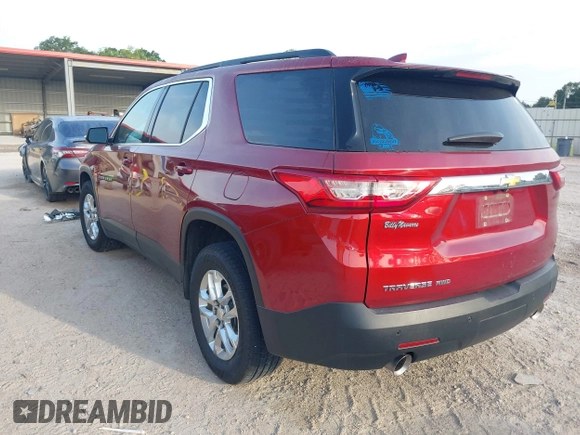 2020 Chevrolet Traverse LT Cloth with VIN 1GNERGKW5LJ135311, listed as a IAAI auction lot 42638602 with 106,860 mi miles and . Bid and sale history available at DreamBid. Image 3.