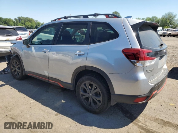 2021 Subaru Forester Special Sports with VIN JF2SKARC5MH511122, listed as a Copart auction lot 59970395 with 38,492 mi miles and Salvage title. Bid and sale history available at DreamBid. Image 2.