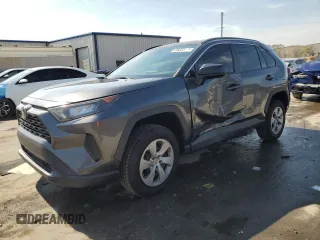 2021 Toyota RAV4 LE with VIN 2T3H1RFV1MC155845, listed as a Copart auction lot 43665575 with 61,082 mi miles and Salvage Title. Bid and sale history available at carsss.com. Image 1.