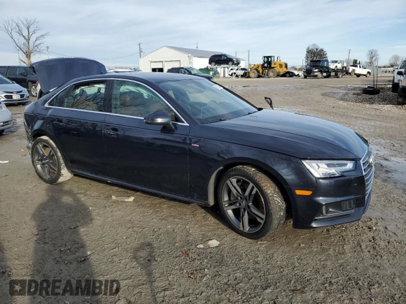 2017 Audi A4 Prestige with VIN WAUFNAF45HN062548, listed as a Copart auction lot 85159044 with 135,812 mi miles and Salvage Title. Bid and sale history available at carsss.com. Image 4.