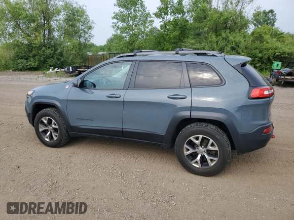 2014 Jeep Cherokee Trailhawk with VIN 1C4PJMBS4EW160341, listed as a Copart auction lot 60761475 with 135,087 mi miles and Salvage title. Bid and sale history available at DreamBid. Image 2.