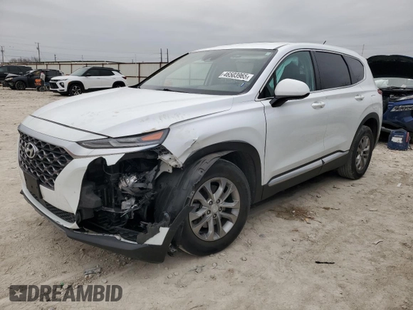 2020 Hyundai Santa Fe SE with VIN 5NMS23AD7LH216034, listed as a Copart auction lot 46503965 with 47,332 mi miles and Salvage Title. Bid and sale history available at carsss.com. Image 1.
