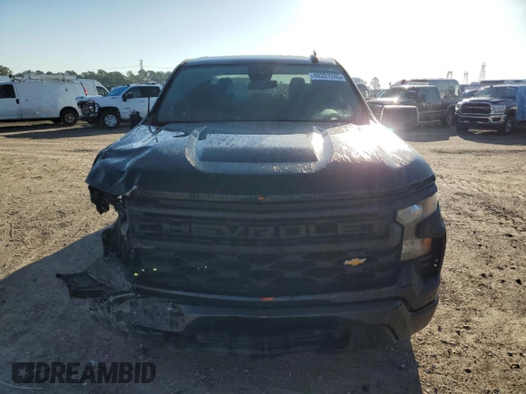 2022 Chevrolet Silverado 1500 Custom with VIN 1GCPDBEK9NZ524775, listed as a Copart auction lot 48331245 with 23,819 mi miles and Salvage Title. Bid and sale history available at carsss.com. Image 5.