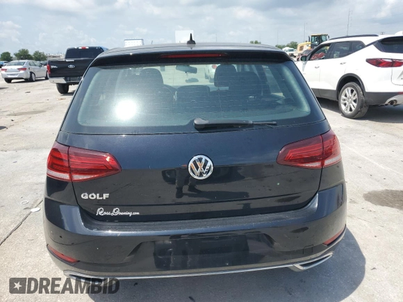 2019 Volkswagen Golf S with VIN 3VWG57AU7KM013240, listed as a Copart auction lot 59143265 with 112,228 mi miles and Salvage title. Bid and sale history available at DreamBid. Image 6.