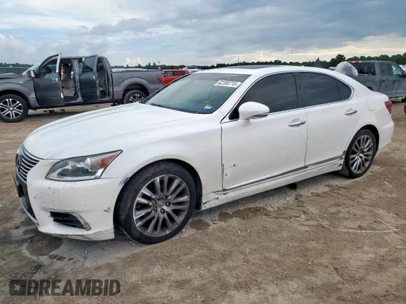 2013 Lexus LS 460 z VIN JTHBL5EF9D5119621, wystawiony jako Copart lot #62398715 z przebiegiem 171 472 mil mil oraz Szkoda całkowita • Salvage title. Historia ofert i sprzedaży dostępna na DreamBid. Obrazek 1.