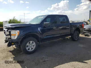 2022 Ford F-150 XL with VIN 1FTEW1EPXNFA49274, listed as a Copart auction lot 58086495 with 52,299 mi miles and Salvage title. Bid and sale history available at DreamBid. Image 1.