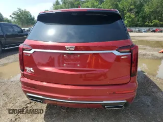 2022 Cadillac XT6 Premium Luxury with VIN 1GYKPCRS7NZ101706, listed as a Copart auction lot 63389985 with 27,021 mi miles and Salvage title. Bid and sale history available at DreamBid. Image 6.