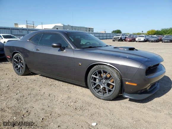 2016 Dodge Challenger R/T Scat Pack with VIN 2C3CDZFJ1GH349958, listed as a Copart auction lot 52491515 with 78,780 mi miles and Salvage Title. Bid and sale history available at carsss.com. Image 4.
