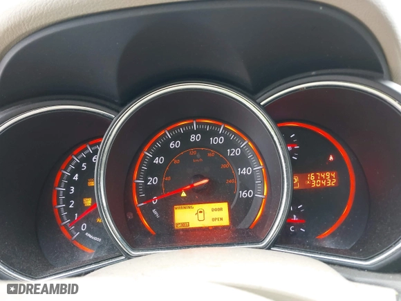 2010 Nissan Murano SL with VIN JN8AZ1MW1AW124571, listed as a IAAI auction lot 41542610 with 167,494 mi miles. Bid and sale history available at carsss.com. Image 7.