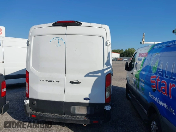 2019 Ford Transit with VIN 1FTYE2CM7KKB76498, listed as a IAAI auction lot 41969392 with 180,444 mi miles and . Bid and sale history available at carsss.com. Image 16.