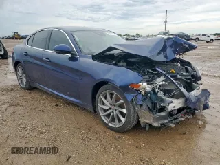 2021 Alfa Romeo Giulia with VIN ZARFAMAN6M7639186, listed as a Copart auction lot 58371745 with 46,162 mi miles and Salvage title. Bid and sale history available at DreamBid. Image 4.