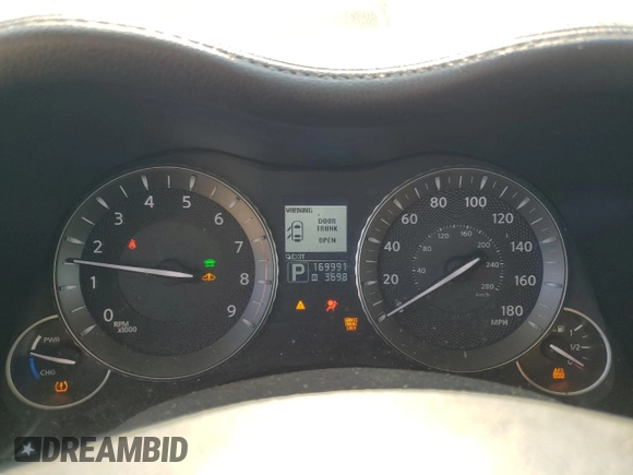 2012 Infiniti M Hybrid with VIN JN1EY1AP1CM910031, listed as a Copart auction lot 58405275 with 169,991 mi miles and Clean title. Bid and sale history available at DreamBid. Image 9.