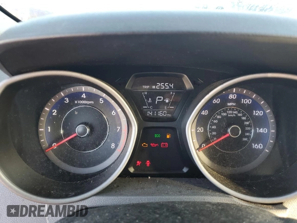 2016 Hyundai Elantra Limited with VIN KMHDH4AE4GU541580, listed as a Copart auction lot 86795274 with 141,160 mi miles and Salvage Title. Bid and sale history available at carsss.com. Image 9.