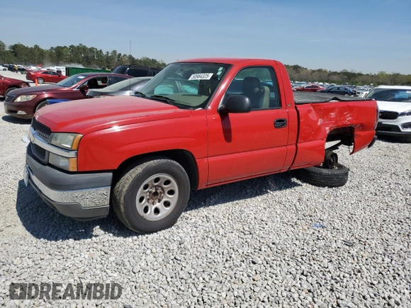 2005 Chevrolet Silverado 1500 Work Truck with VIN 1GCEC14X95Z128928, listed as a Copart auction lot 50984325 with 137,464 mi miles and Salvage Title. Bid and sale history available at carsss.com. Image 1.