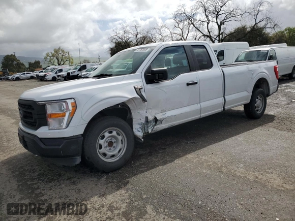 2022 Ford F-150 XL with VIN 1FTEX1CP0NKD24934, listed as a Copart auction lot 47757995 with 112,572 mi miles and Salvage title. Bid and sale history available at DreamBid. Image 1.