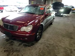 2003 Mercedes-Benz C 320 with VIN WDBRF64JX3E011458, listed as a Copart auction lot 45239835 with 203,013 mi miles and Salvage title. Bid and sale history available at DreamBid. Image 11.