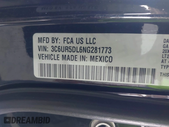 2022 Ram 2500 Big Horn с VIN 3C6UR5DL6NG281773, выставлен на аукционе IAAI как лот 41623774 с пробегом Не указан миль и . История ставок и продаж доступна на DreamBid. Изображение 9.