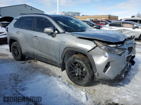 2021 Toyota RAV4 Hybrid XLE with VIN 2T3RWRFV1MW119500, listed as a Copart auction lot 45502855 with 65,031 mi miles and Salvage Title. Bid and sale history available at carsss.com. Image 4.