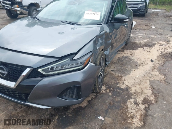 2023 Nissan Maxima SV with VIN 1N4AA6CV0PC510472, listed as a IAAI auction lot 42337170 with 53,633 mi miles and . Bid and sale history available at DreamBid. Image 6.