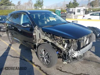 2019 Infiniti QX60 Luxe with VIN 5N1DL0MN0KC502373, listed as a IAAI auction lot 41646327 with 69,250 mi miles and . Bid and sale history available at DreamBid. Image 1.