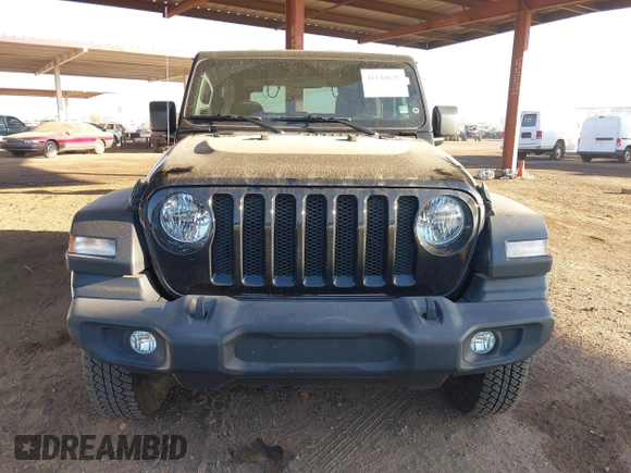 2021 Jeep Wrangler Sport S with VIN 1C4GJXAN5MW725966, listed as a IAAI auction lot 41144645 with 38,286 mi miles and . Bid and sale history available at DreamBid. Image 12.