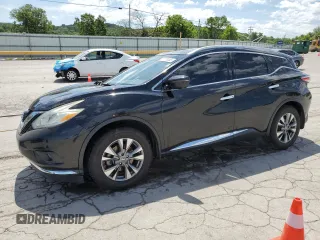 2016 Nissan Murano S with VIN 5N1AZ2MG9GN123723, listed as a Copart auction lot 57770465 with 190,287 mi miles and Salvage title. Bid and sale history available at DreamBid. Image 1.