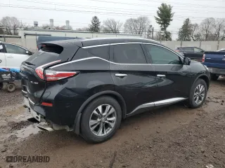 2015 Nissan Murano SL with VIN 5N1AZ2MH1FN208580, listed as a Copart auction lot 51736635 with 74,962 mi miles and Salvage Title. Bid and sale history available at carsss.com. Image 3.