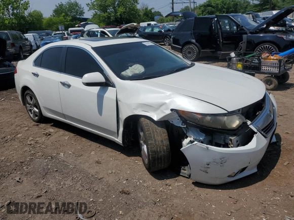2012 Acura TSX with VIN JH4CU2F43CC014015, listed as a Copart auction lot 60648565 with 180,601 mi miles and Salvage title. Bid and sale history available at DreamBid. Image 4.