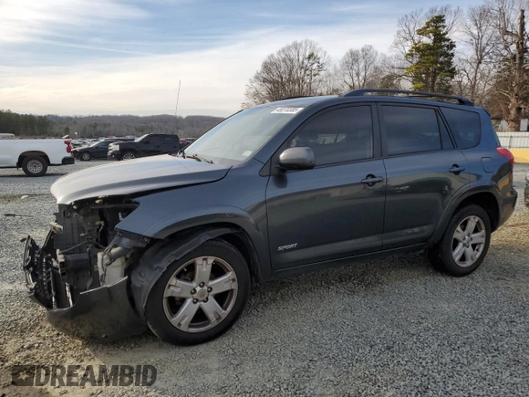 2007 Toyota RAV4 Sport with VIN JTMZD32V876051274, listed as a Copart auction lot 46070385 with 261,520 mi miles and Salvage Title. Bid and sale history available at carsss.com. Image 1.